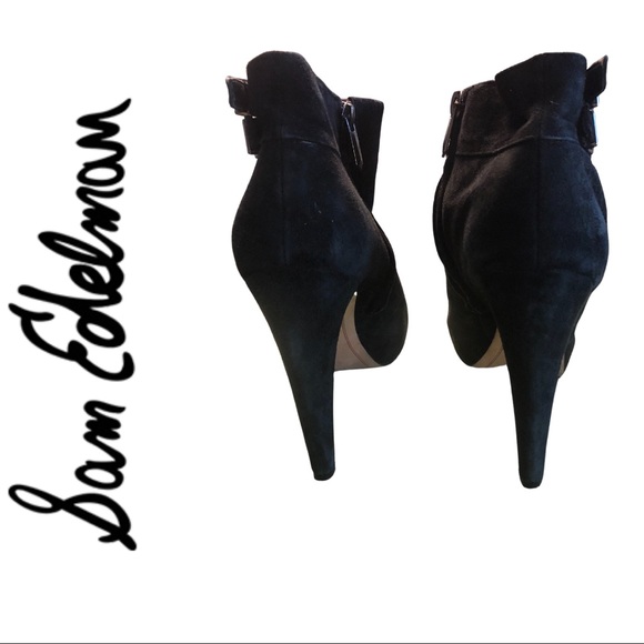 Sam Edelman Suede Booties / Size 10 / 5” platforms - Picture 3 of 13